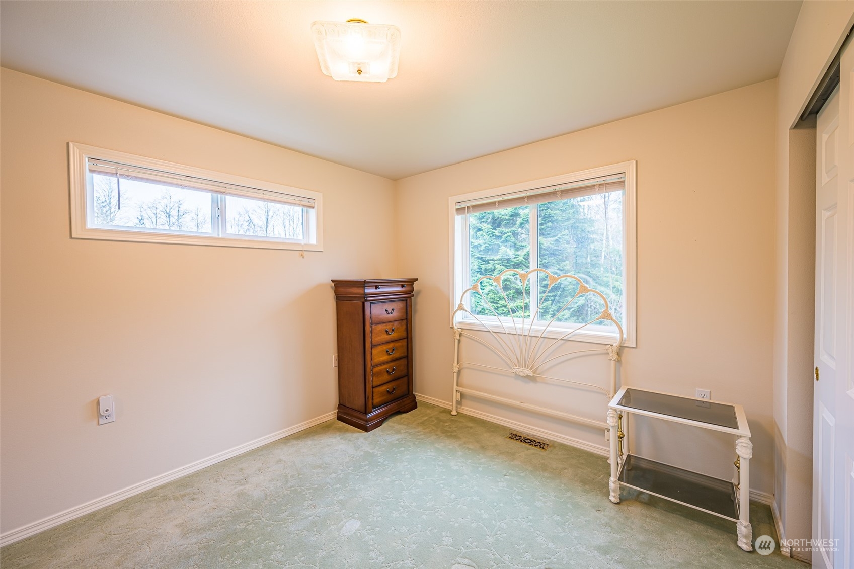 1545 Ripley Creek Road Quilcene, WA 98376 - Photo 16 of 23 a view of room with window and a ceiling fan