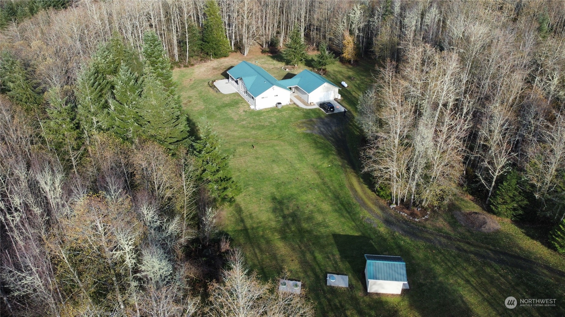 1545 Ripley Creek Road Quilcene, WA 98376 - Photo 4 of 23 a view of a yard of a house