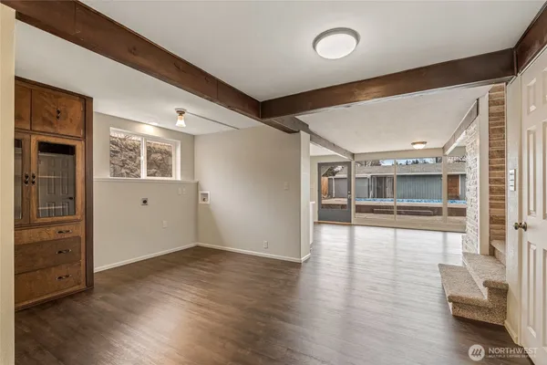 wooden floor in an empty room