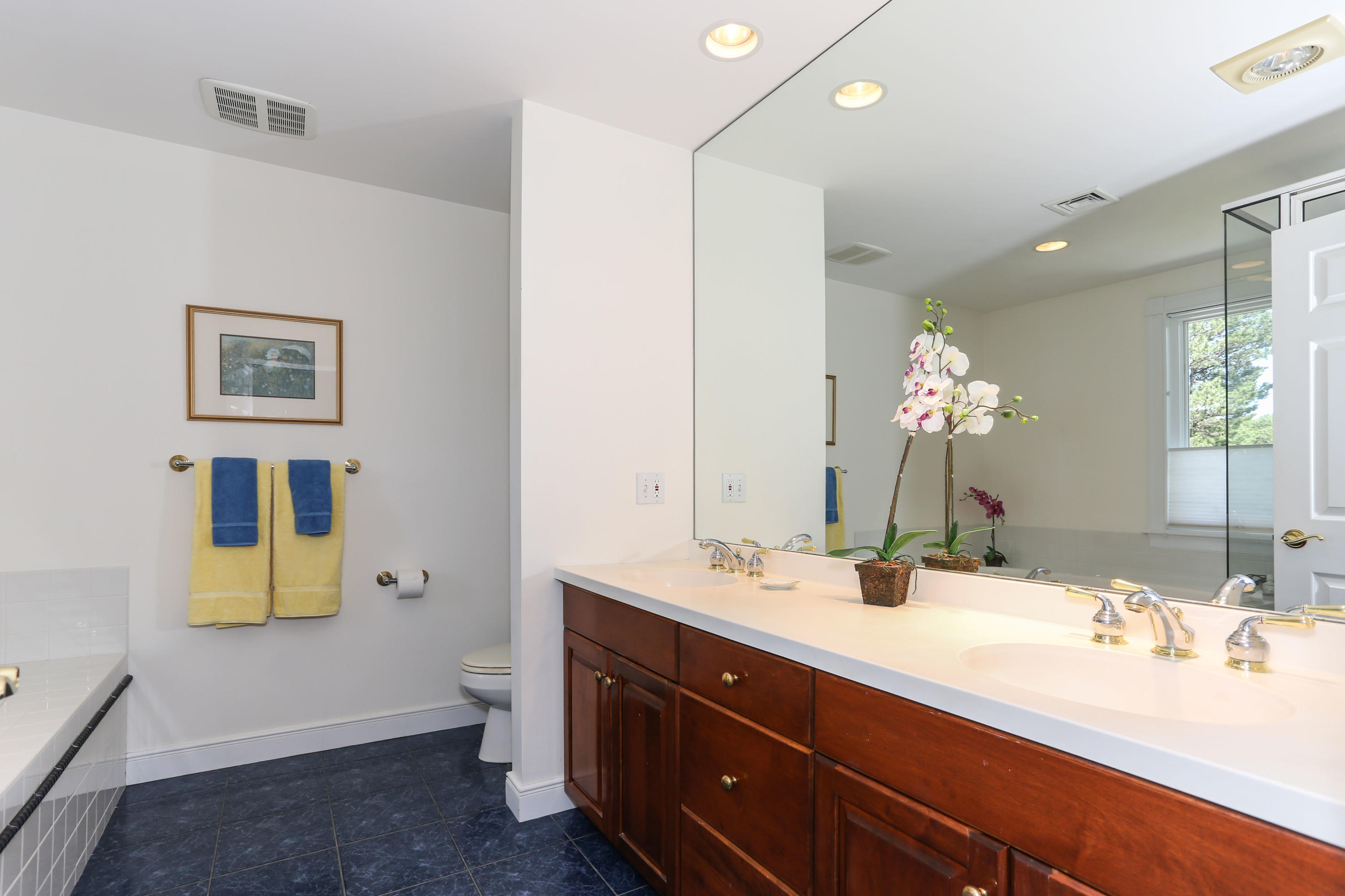 6 Reflection Drive Sandwich, MA 02563 - Photo 22 of 23 a bathroom with a double vanity sink and a mirror