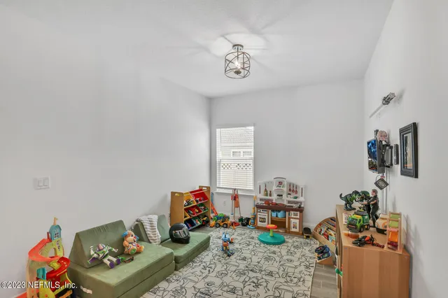 a play room with toys