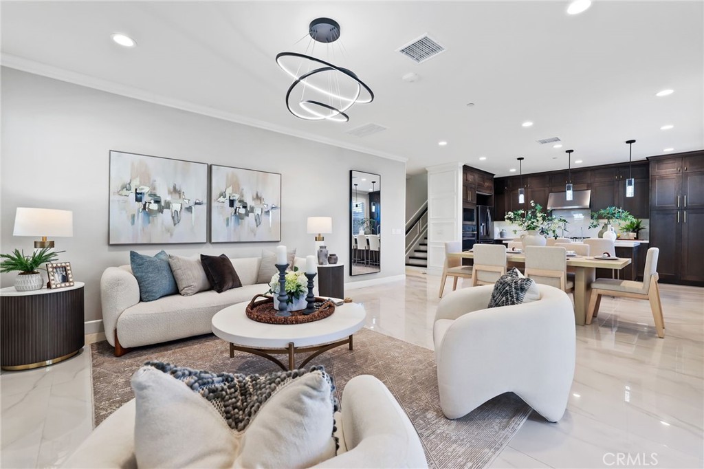 1213 Providence Loop Placentia, CA 92870 - Photo 9 of 43 a living room with furniture and a wooden floor