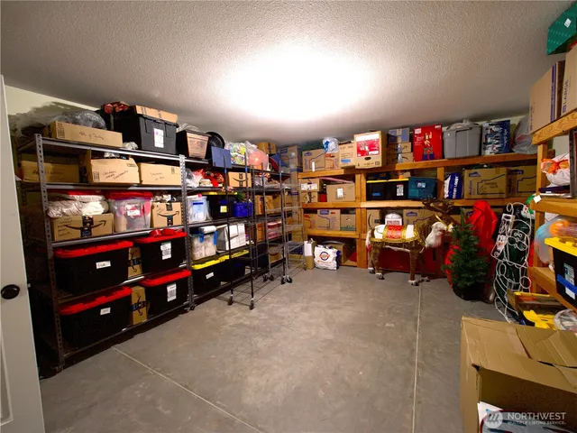 a room with storage and utility room