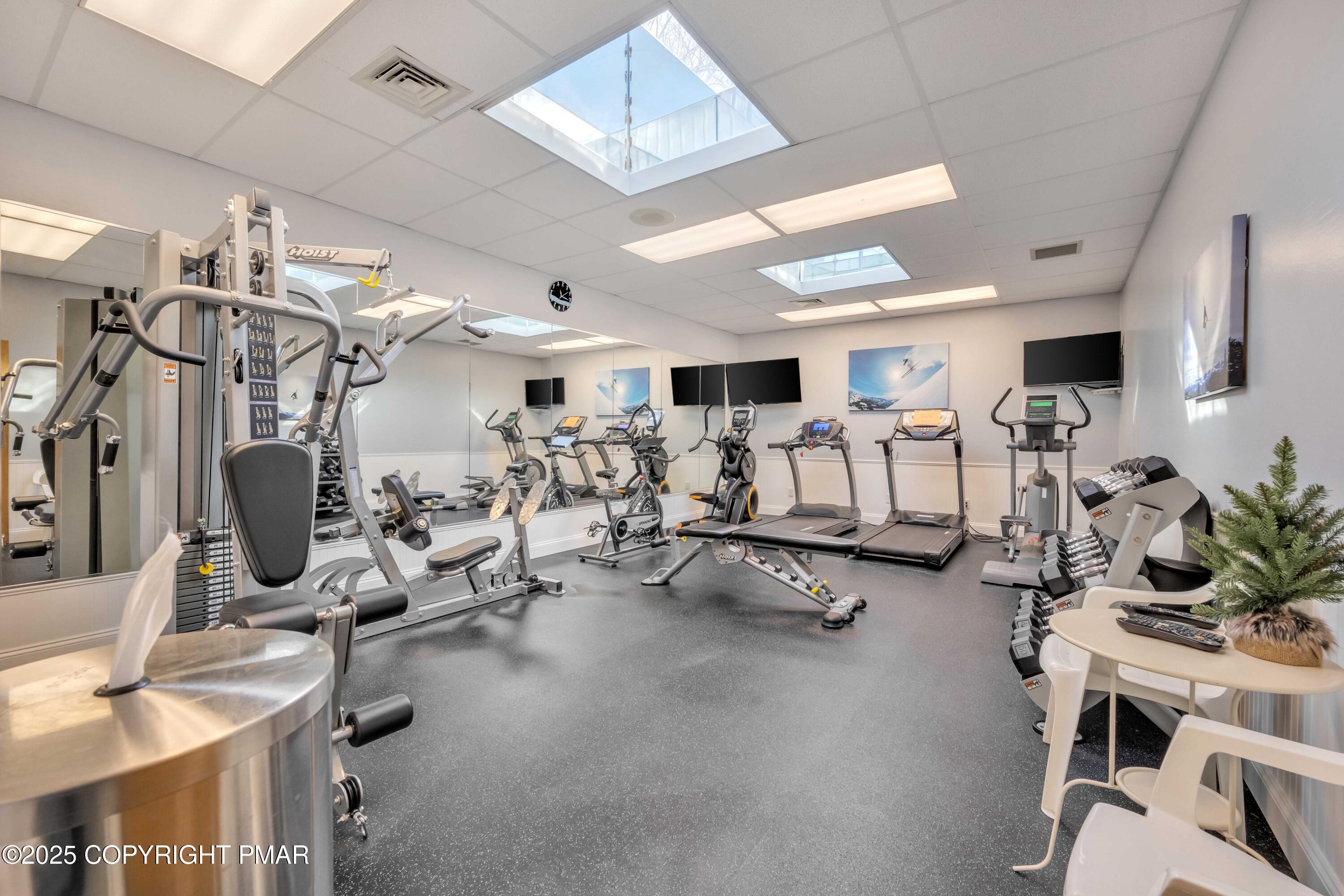 296 Overlook Way Tannersville, PA 18372 - Photo 37 of 44 a view of a room with gym equipment