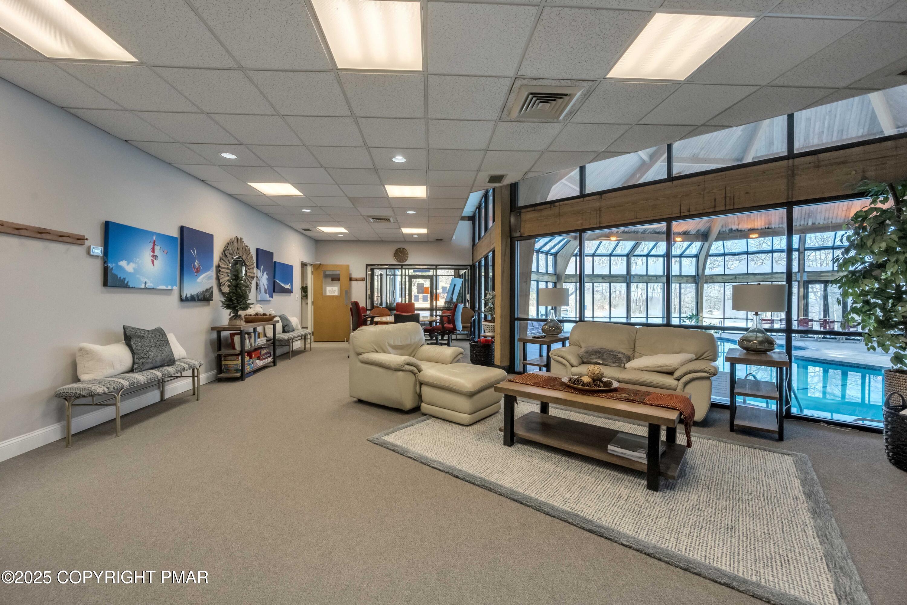 296 Overlook Way Tannersville, PA 18372 - Photo 42 of 44 a living room with furniture and a flat screen tv