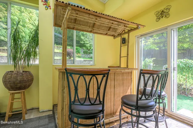 a house view with a garden