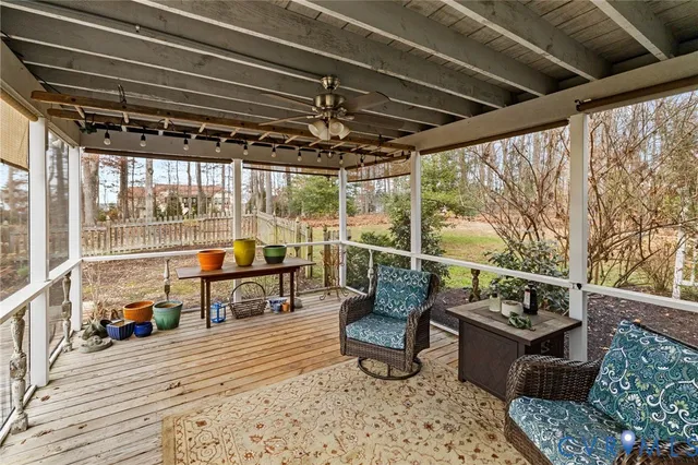 a view of outdoor space with seating