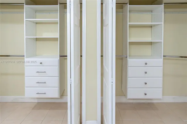 a view of closet area