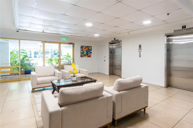 a view of a livingroom with furniture and a view of living room