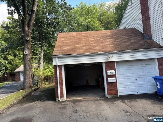 a view of a grey house