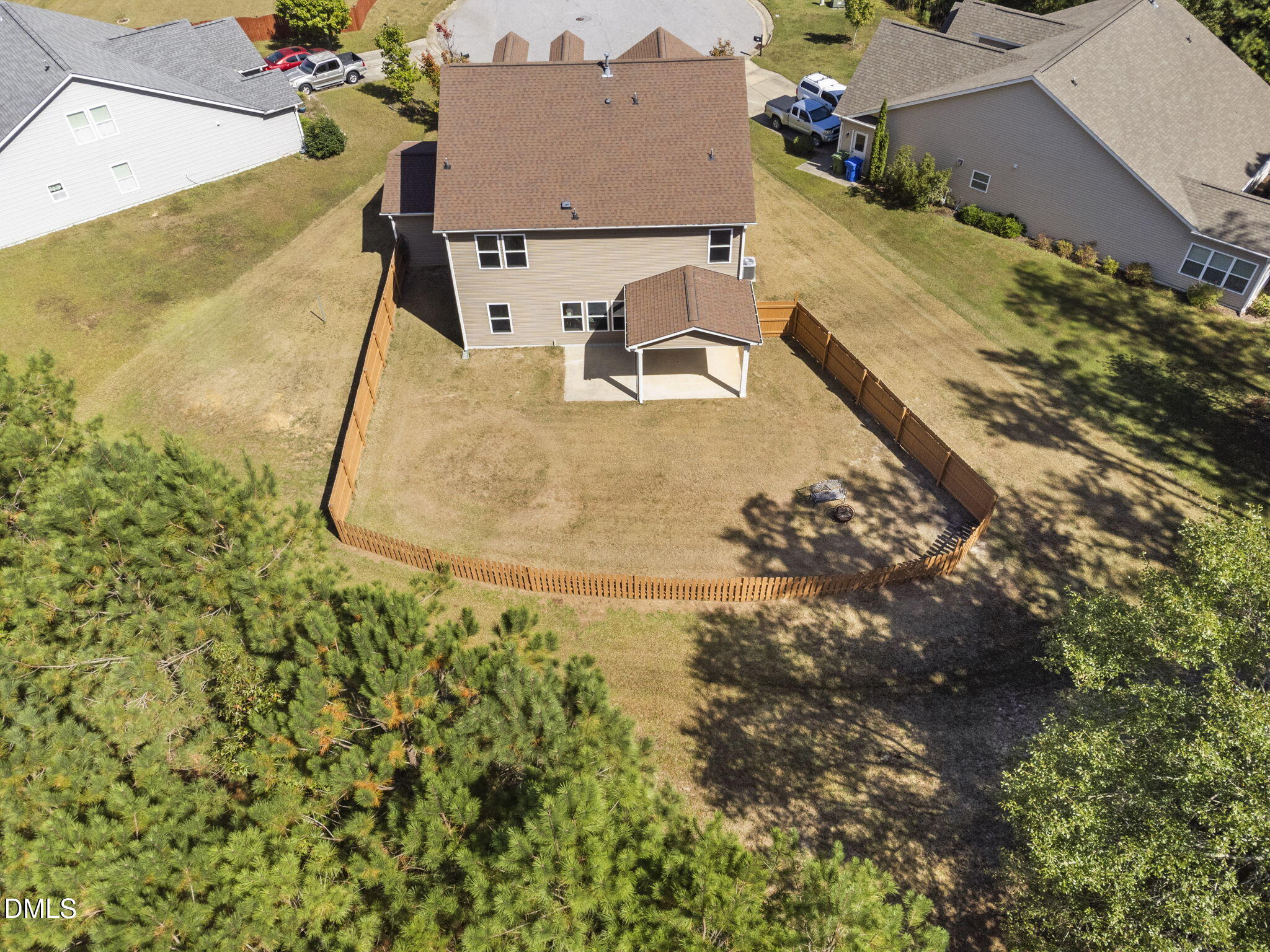1110 Kimball Crest Court Fuquay-Varina, NC 27526 - Photo 33 of 40 Aerial View Of Backyard