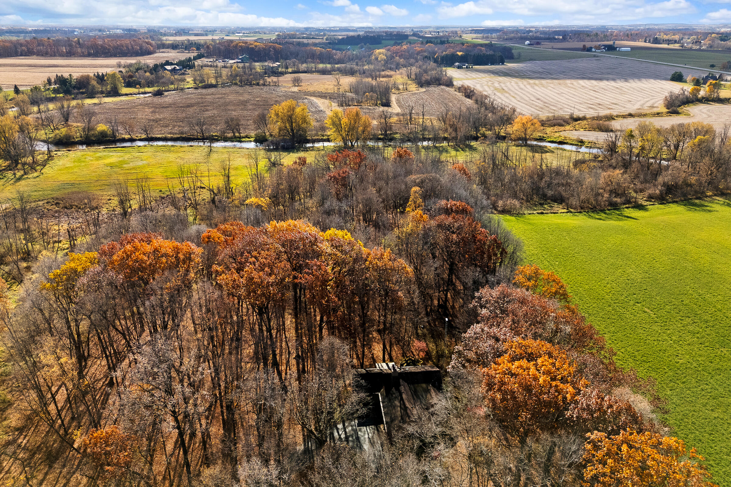 N6720 Hillside Road Sheboygan Falls, WI 53085 - Photo 24 of 28 Aerial View to South
