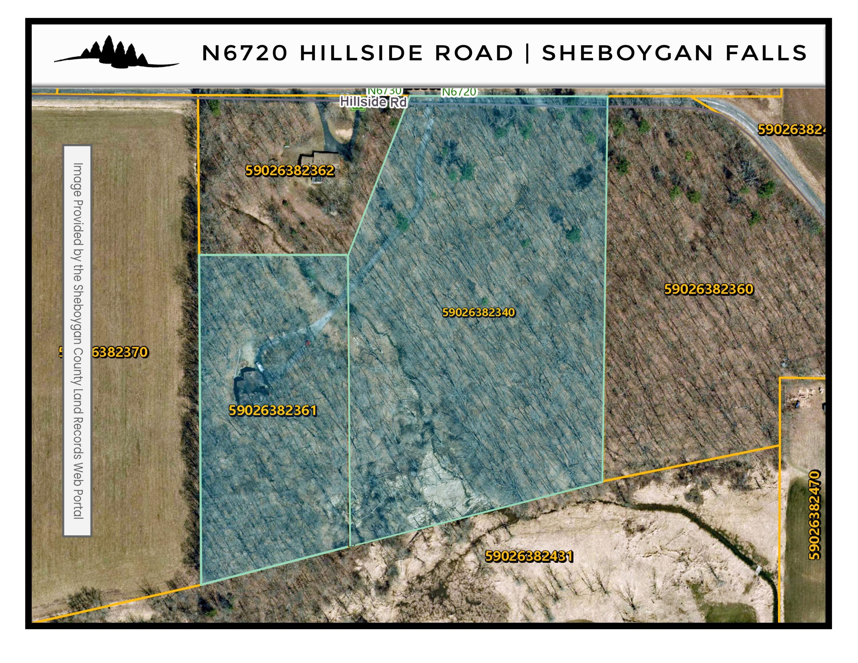 N6720 Hillside Road Sheboygan Falls, WI 53085 - Photo 26 of 28 Parcel Map