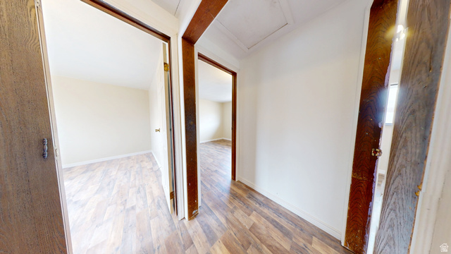 1348 Sagewood Road Price, UT 84501 - Photo 21 of 34 Corridor featuring attic access and light wood finished floors