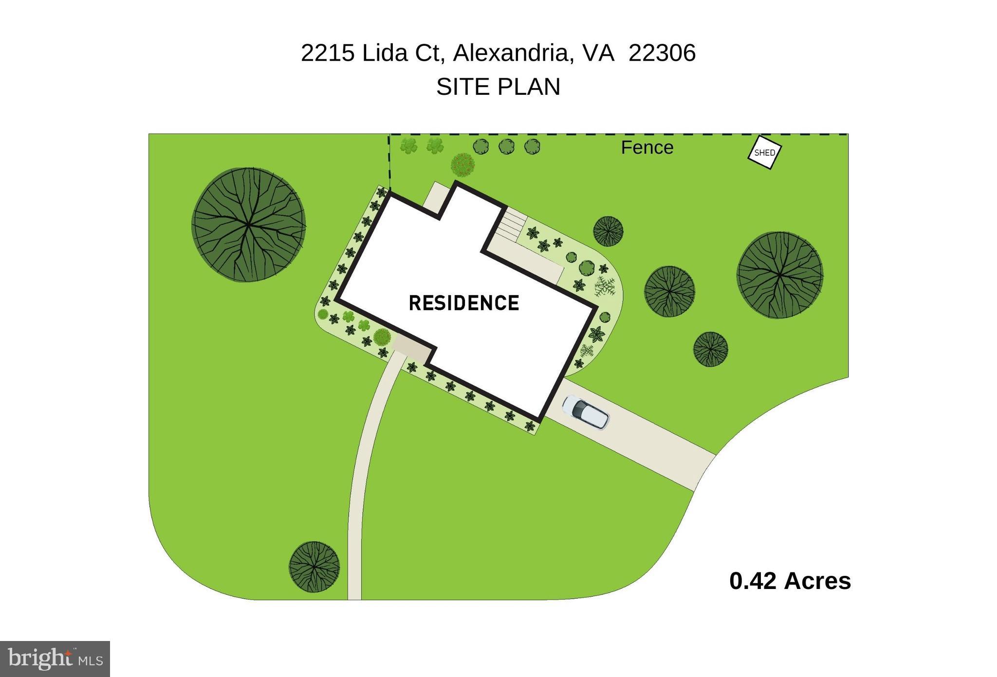 2215 Lida Court Alexandria, VA 22306 - Photo 30 of 30 Site Plan