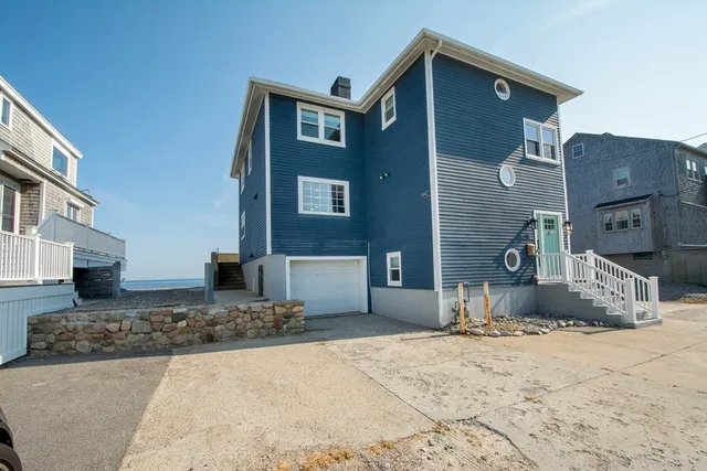 a view of roof deck with seating space