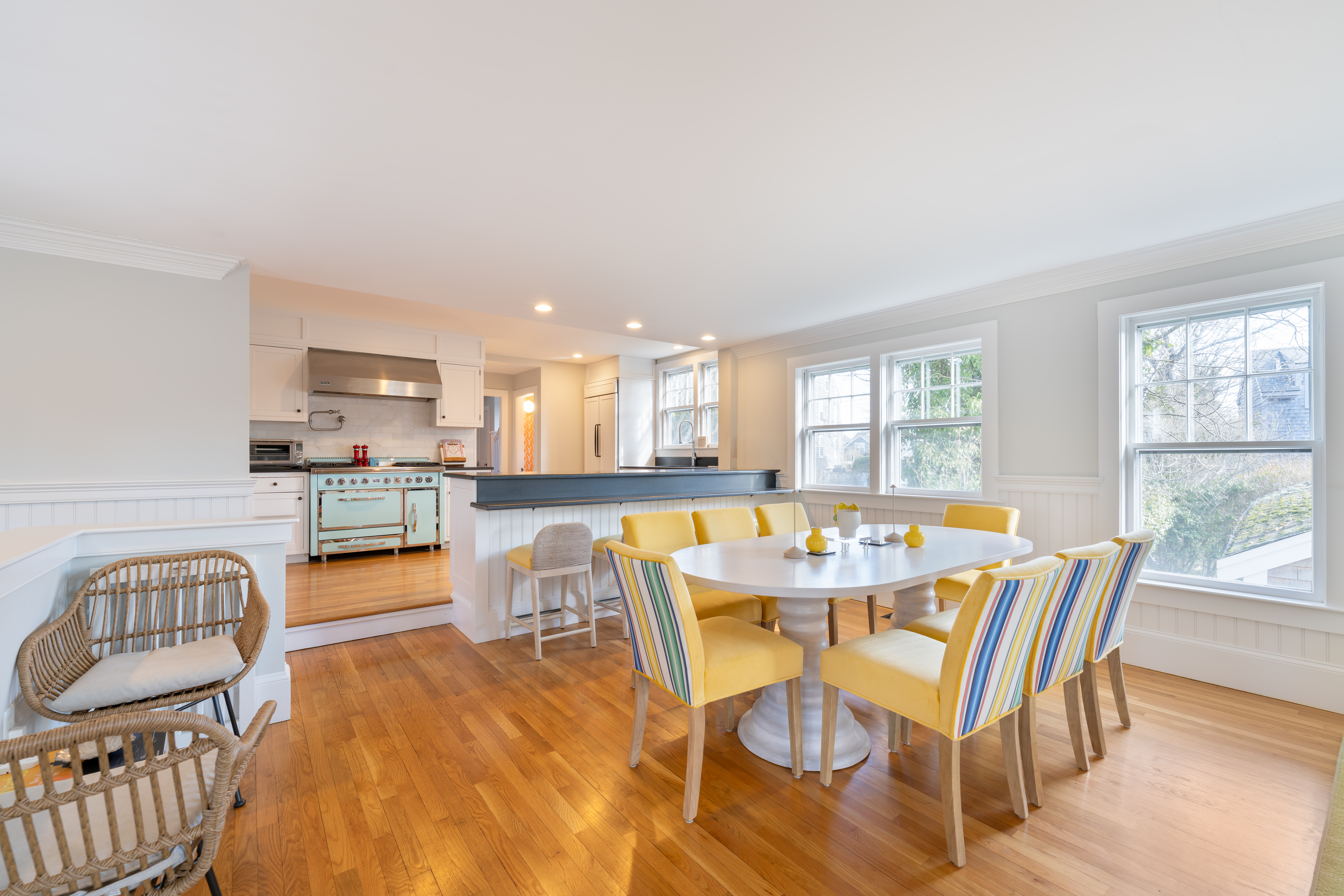 2 Silver Street Nantucket, MA 02554 - Photo 12 of 30 a dining room with furniture and wooden floor
