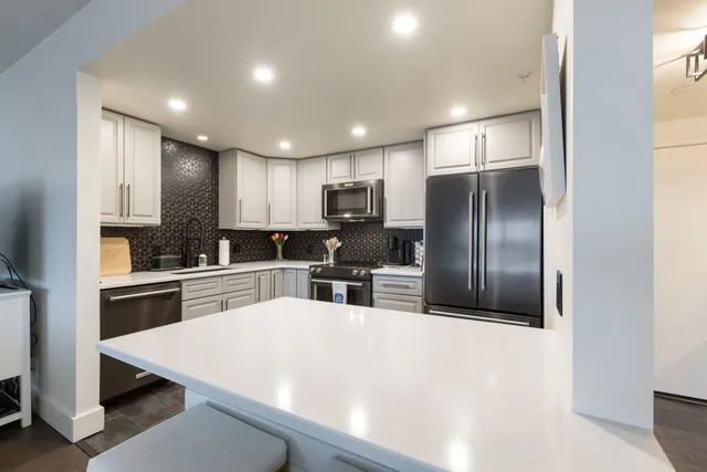 a view of a room with rack on the wall