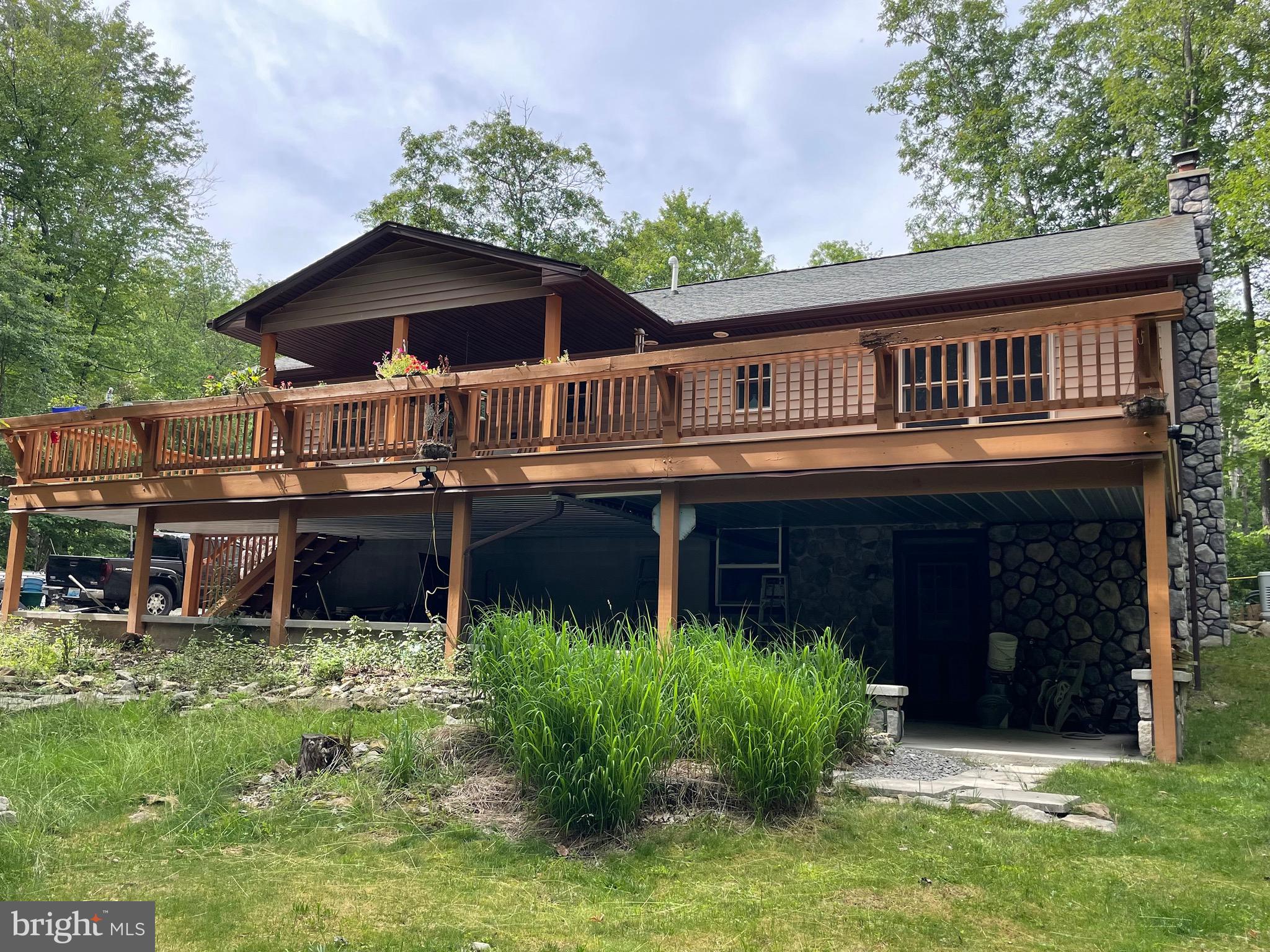 555 Fox Tail Road Oakland, MD 21550 - Photo 2 of 68 Rear Exterior featuring Large Deck!