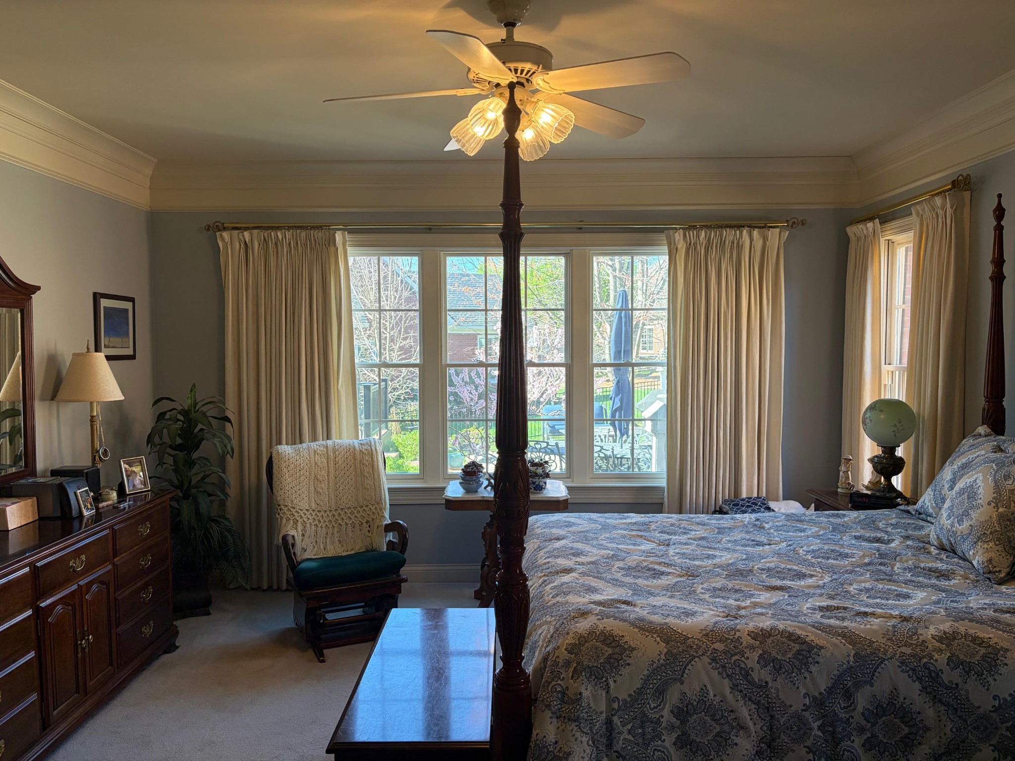 106 Hidden Point Hendersonville, TN 37075 - Photo 19 of 43 a bed room with a bed and a chandelier