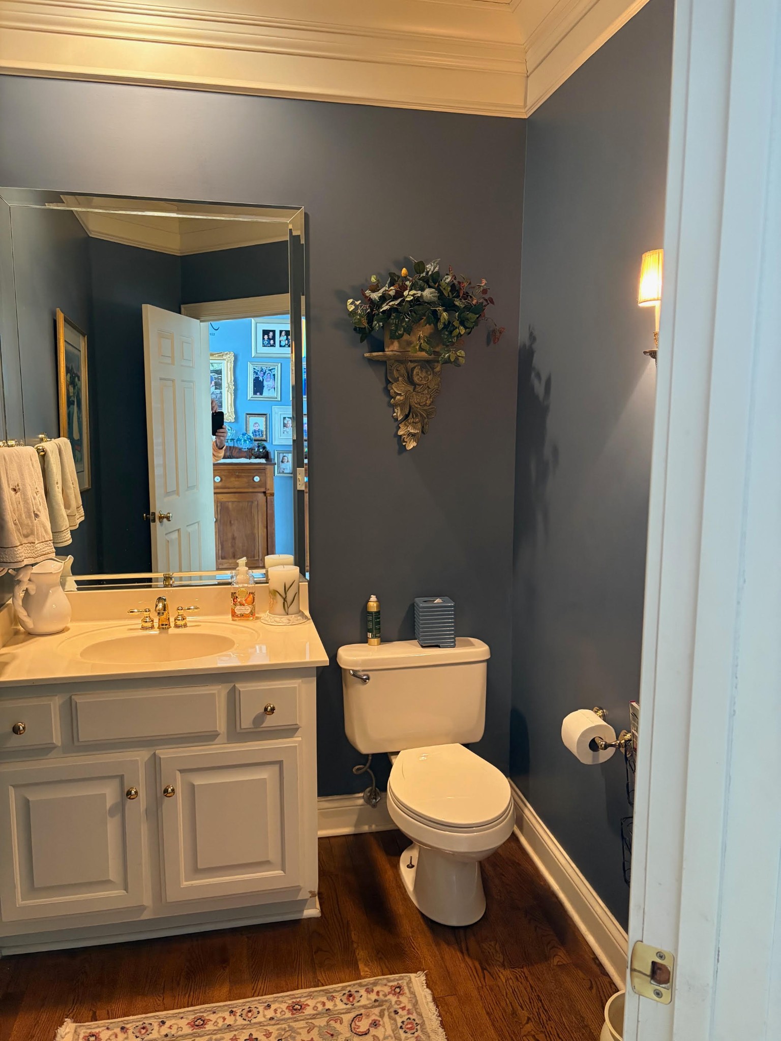 106 Hidden Point Hendersonville, TN 37075 - Photo 40 of 43 a bathroom with a granite countertop toilet and a sink