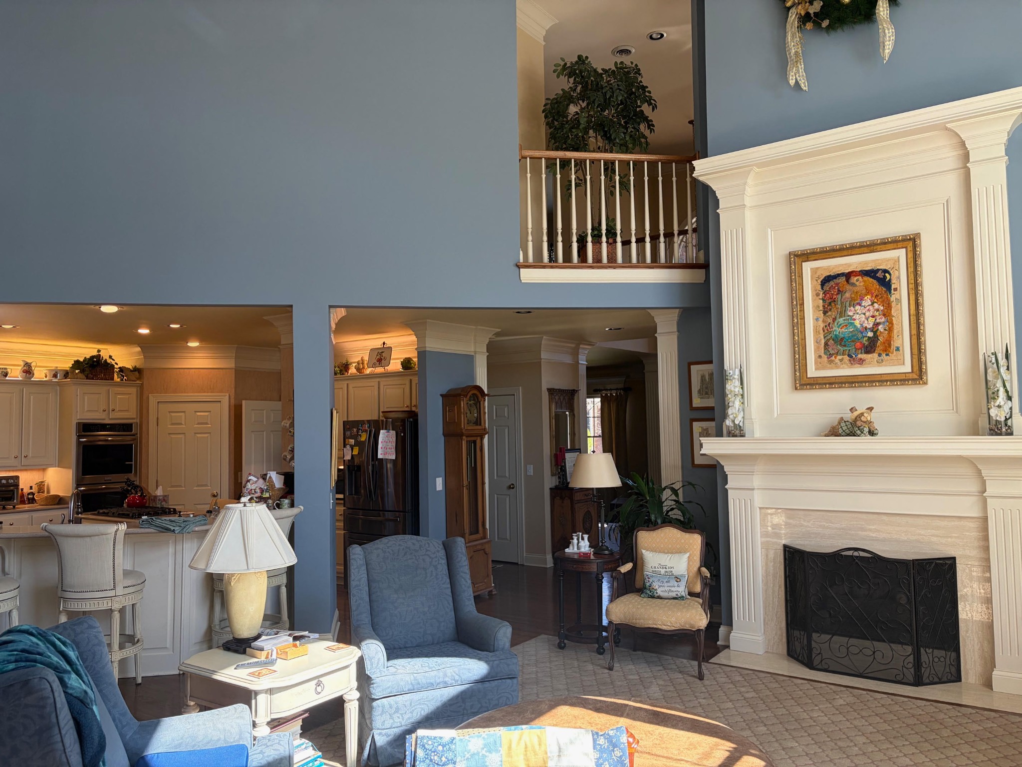 106 Hidden Point Hendersonville, TN 37075 - Photo 8 of 43 a living room with furniture and a fireplace