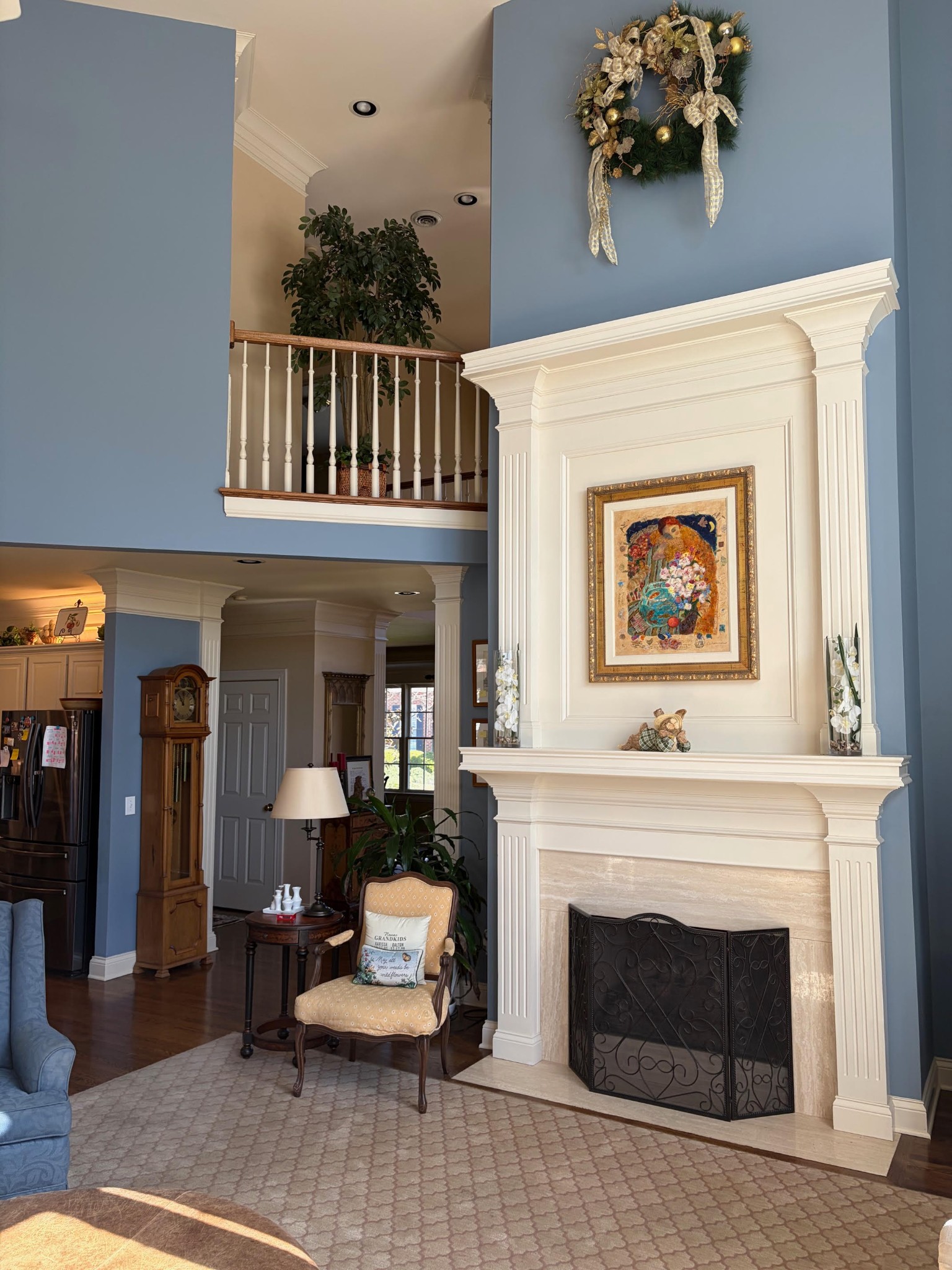 106 Hidden Point Hendersonville, TN 37075 - Photo 9 of 43 a living room with furniture and a fireplace