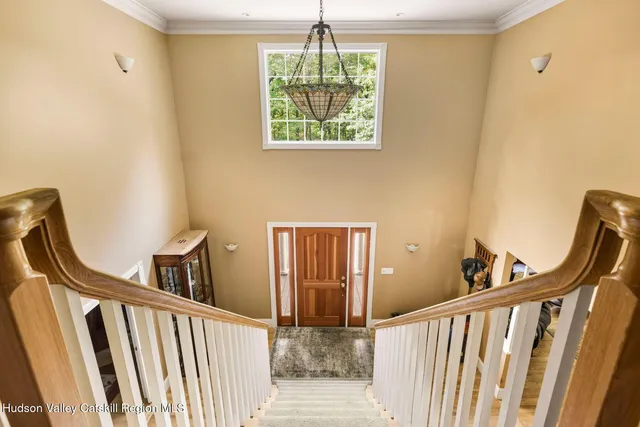 a front view of a house with a garage