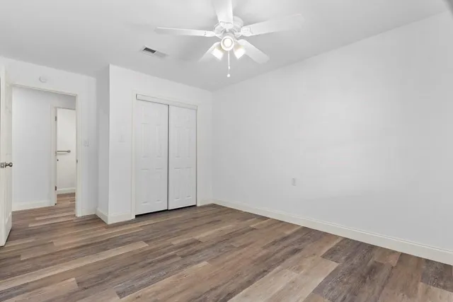 wooden floor in an empty room