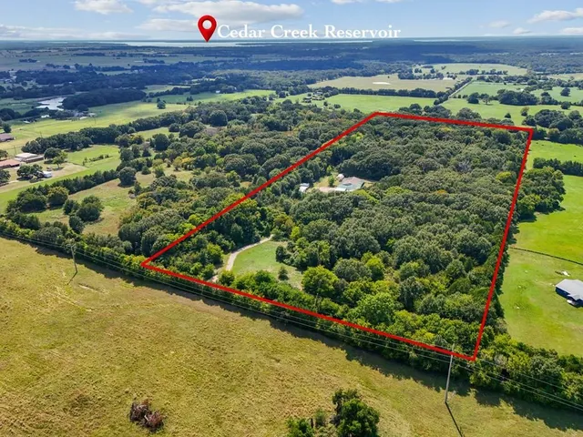 a view of a lush green field