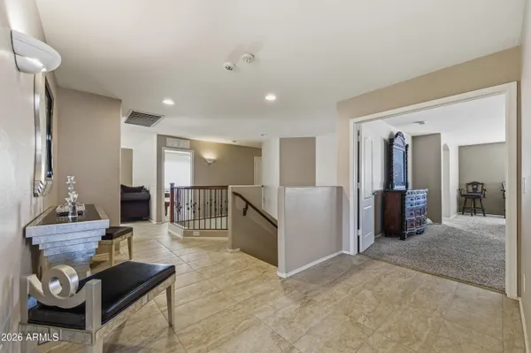 an aerial view of a house with a swimming pool yard and outdoor seating