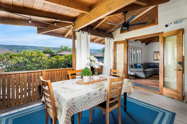 a outdoor space with sitting space