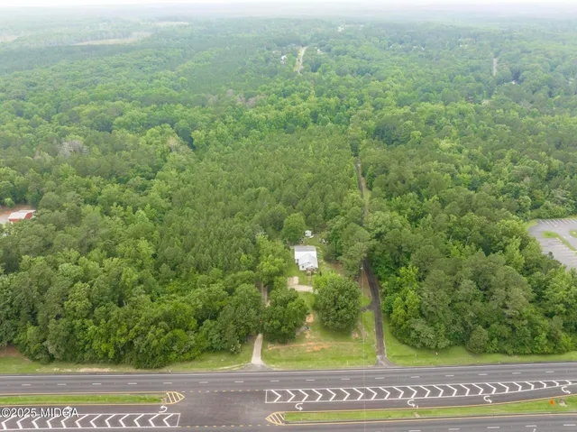 a view of a field of a building