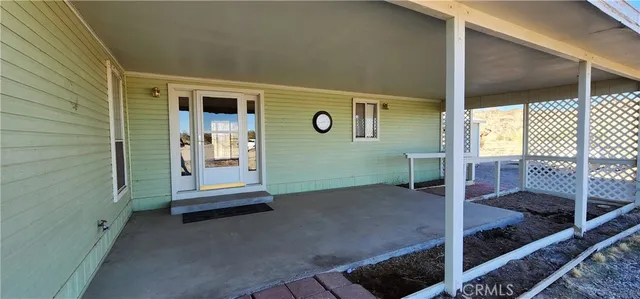 a view of front door of house
