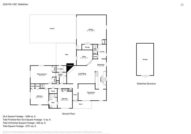 $1,900 | 2330 Farm To Market Road 1387, Midlothian, TX 76065