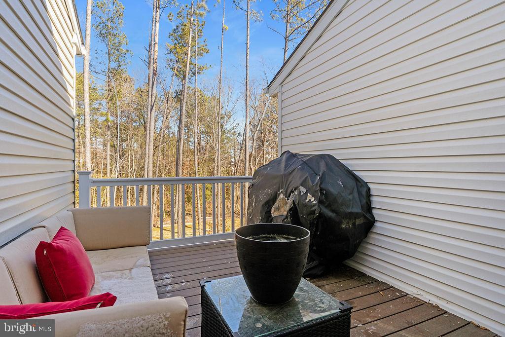 18368 Centennial Circle Ruther Glen, VA 22546 - Photo 22 of 45 a view of balcony with a potted plant and a potted plant
