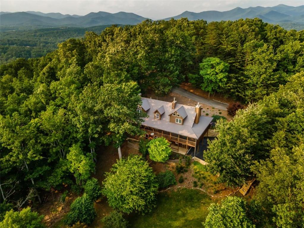 349 Moon Shadow View North Blairsville, GA 30512 - Photo 6 of 74 an aerial view of a house with a yard
