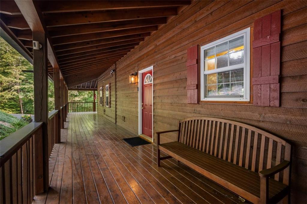 349 Moon Shadow View North Blairsville, GA 30512 - Photo 62 of 74 a view of porch with wooden floor