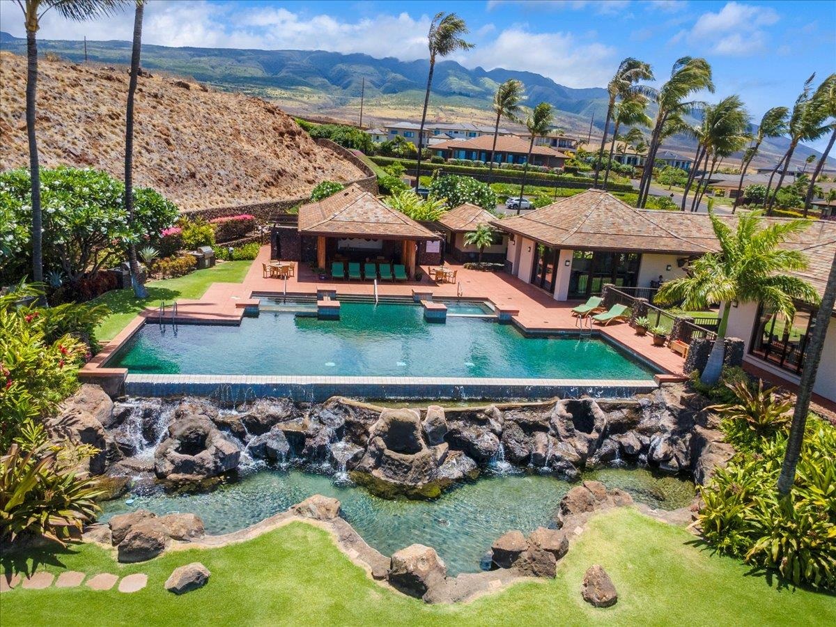 4 Anapuni Loop Lahaina, HI 96761 - Photo 22 of 44 an aerial view of a house with garden space swimming pool and outdoor seating