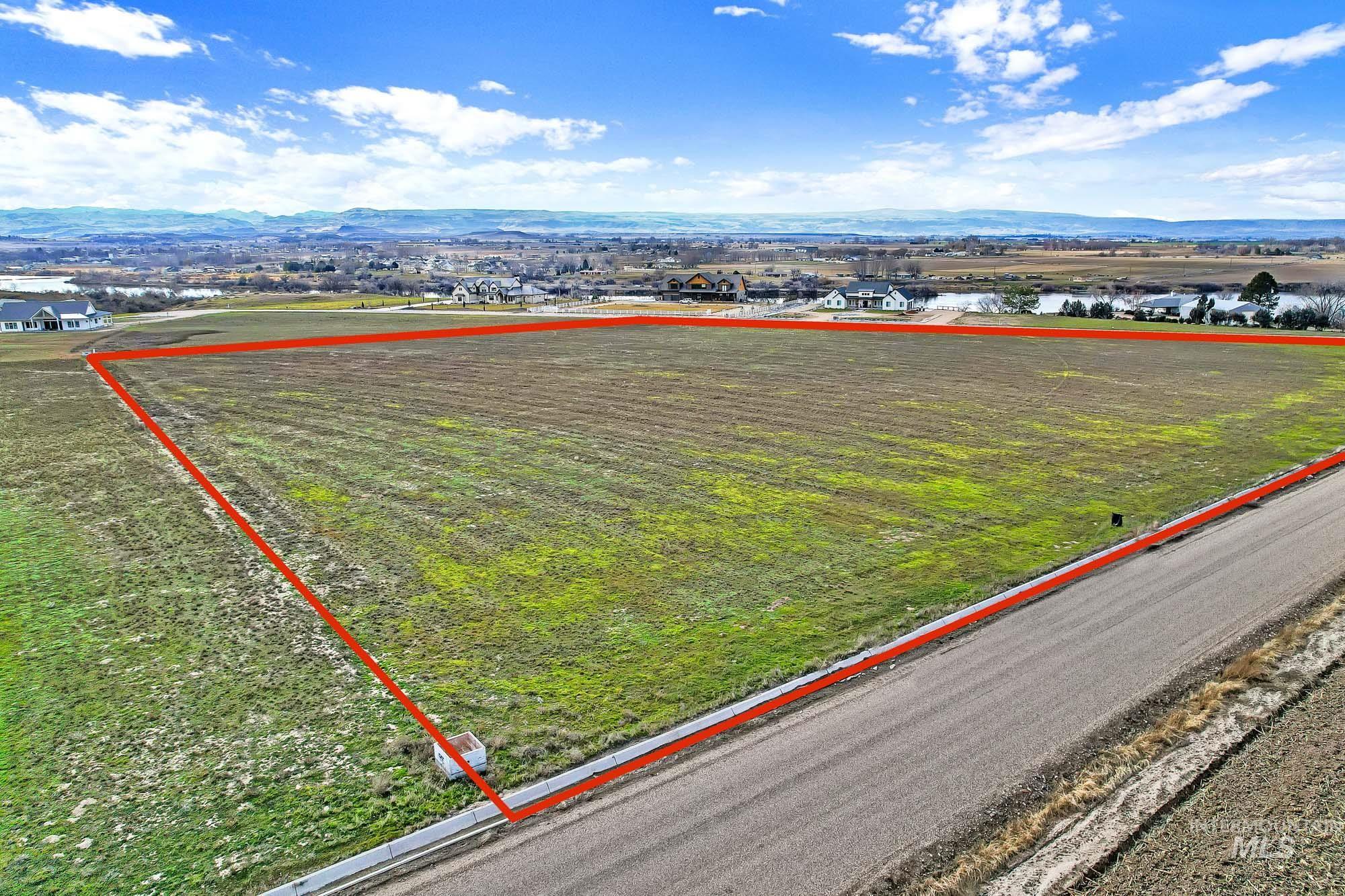 Tbd Tbd Tbd Cabernet Lane Caldwell, ID 83607 - Photo 7 of 23 View of rural area with a mountain backdrop and property boundaries highlighted