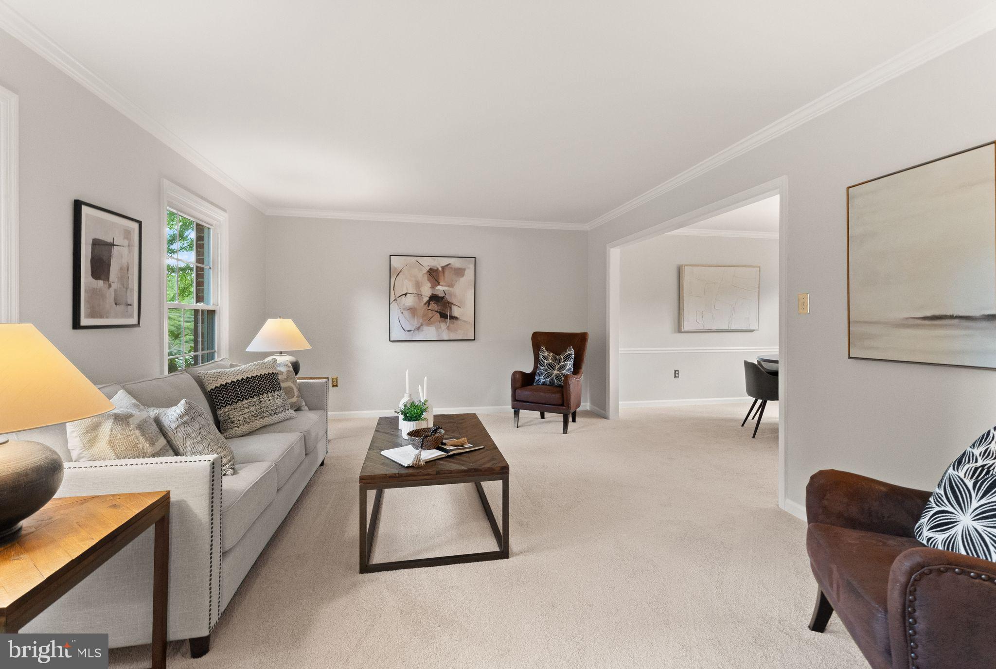 10134 Red Spruce Road Fairfax, VA 22032 - Photo 5 of 48 Huge living room with new carpet