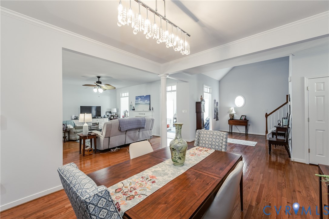 1113 Alcorn Terrace Midlothian, VA 23114 - Photo 11 of 44 a living room with furniture and a chandelier