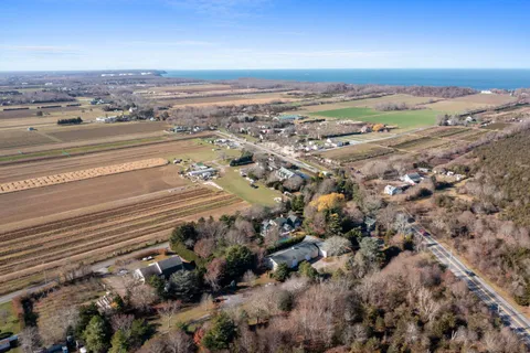 a view of city and ocean
