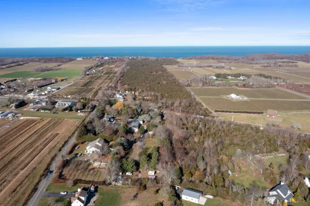 an aerial view of a city