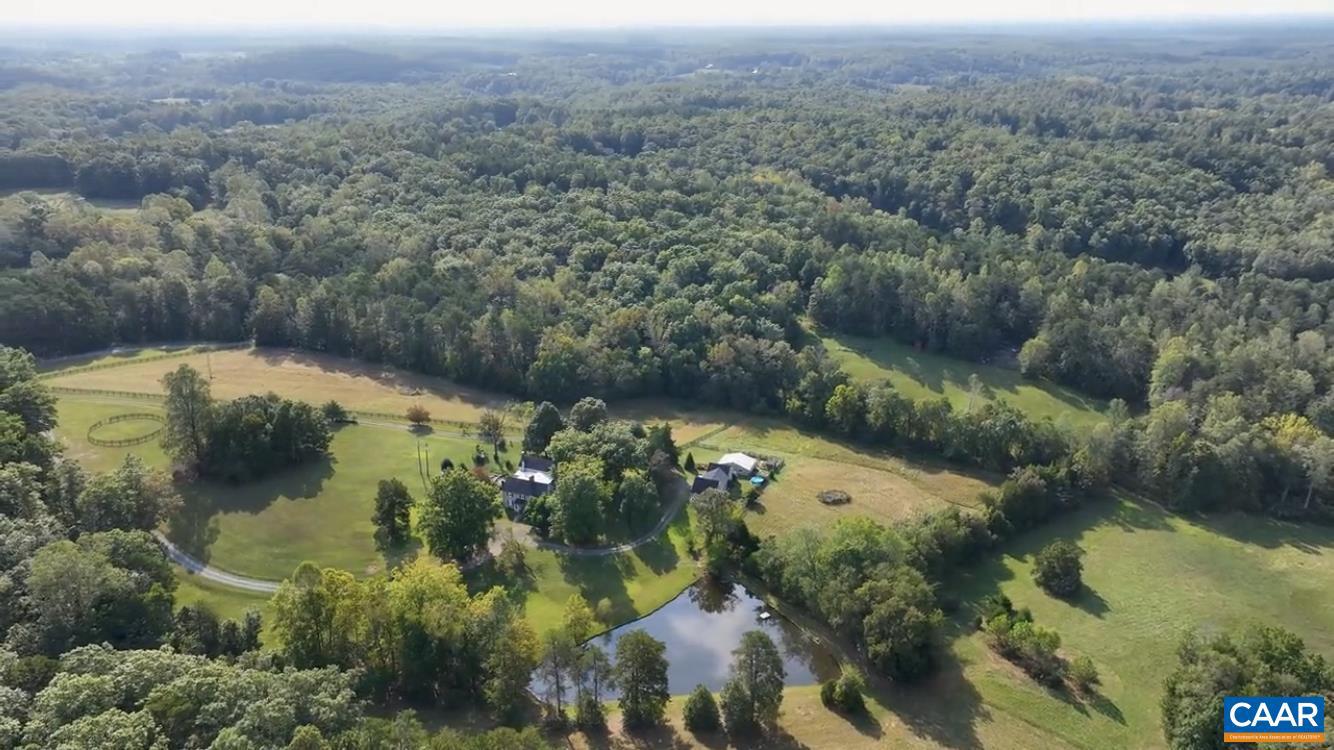 1128 Beaverdam Road Keswick, VA 22947 - Photo 66 of 74 an aerial view of residential houses with outdoor space and trees