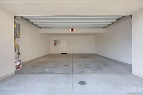 a view of a garage