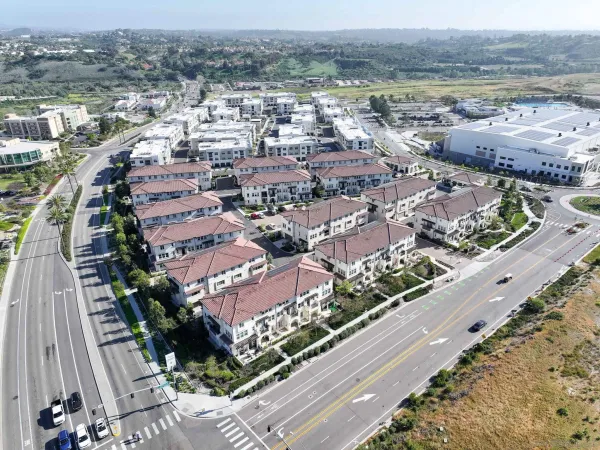 an aerial view of city