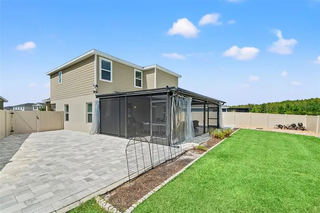 a house view with a garden space
