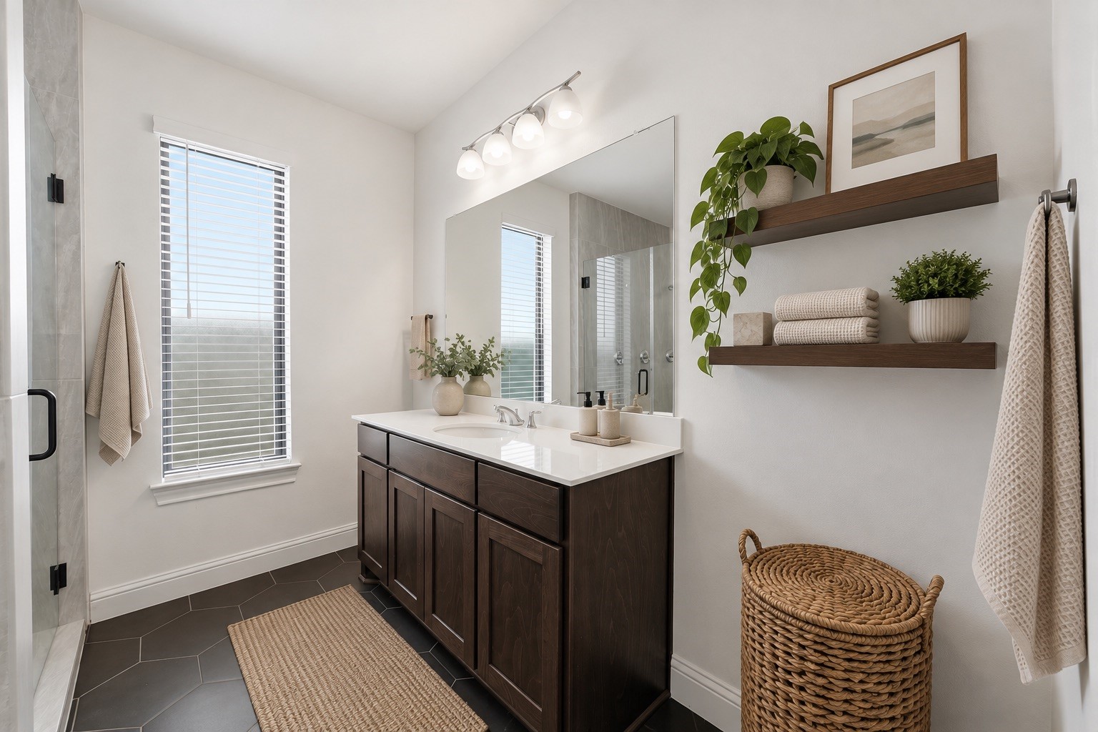 11915 Parsifal Creek Road Humble, TX 77346 - Photo 14 of 31 Virtually Staged – 1st-Floor Primary Bathroom