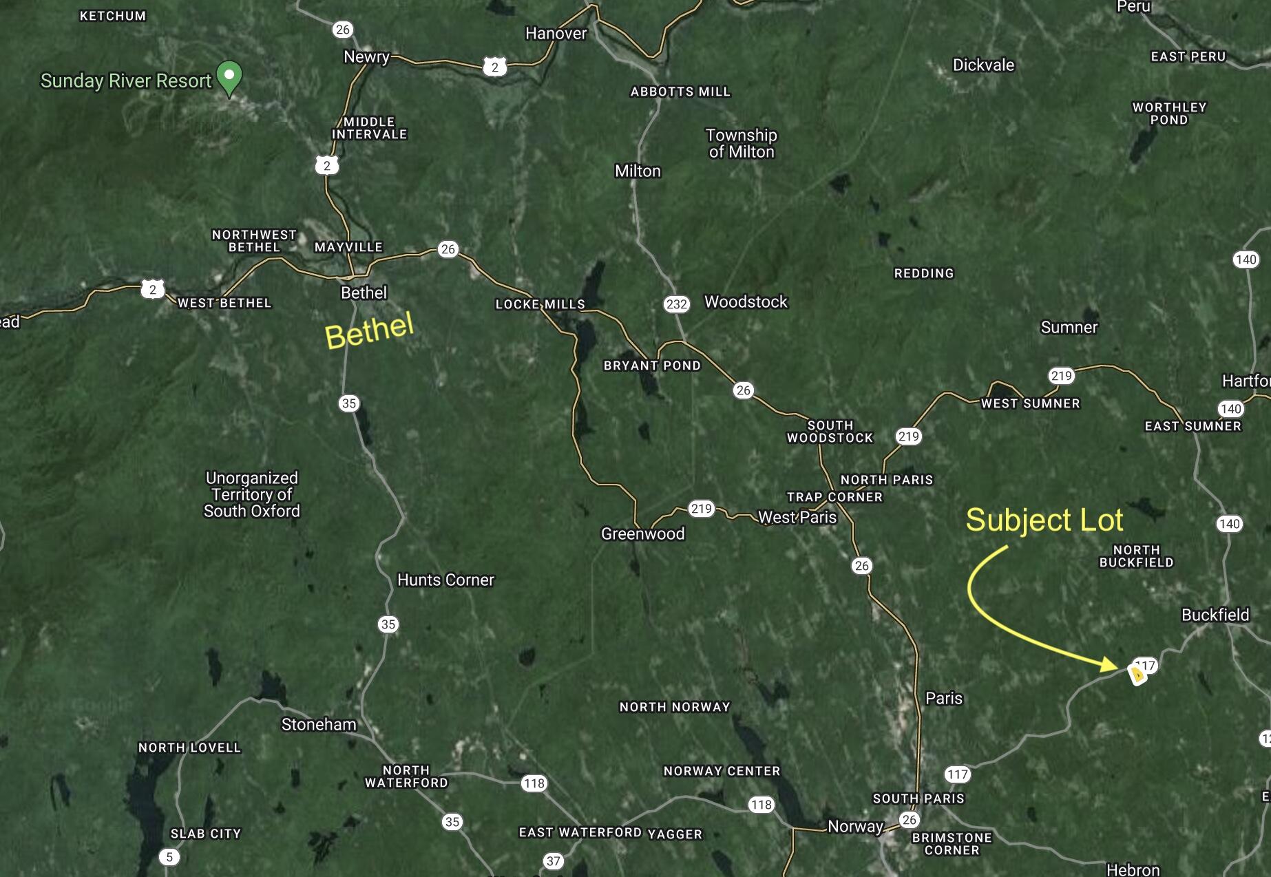 40.9 Streaked Mountain Road Hartford, ME 04220 - Photo 10 of 25 40.18 Location Map